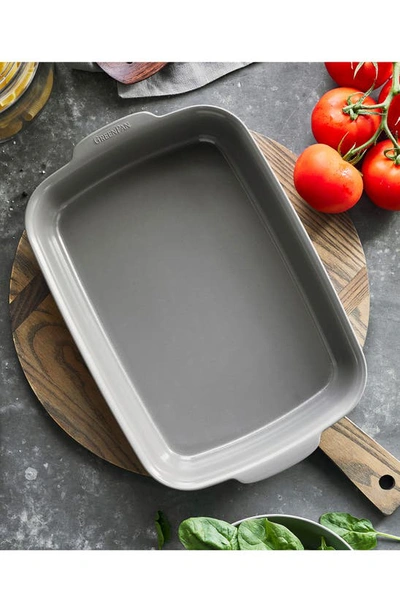 Shop Greenpan Rectangle Baking Pan In Grey Tones
