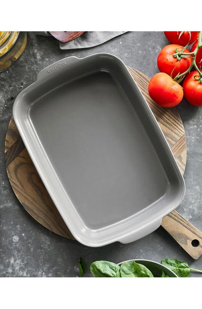 Greenpan Rectangle Baking Pan In Grey Tones