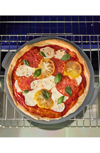 Shop Greenpan Premiere Ovenware Round Pizza Baking Sheet In Grey Tones