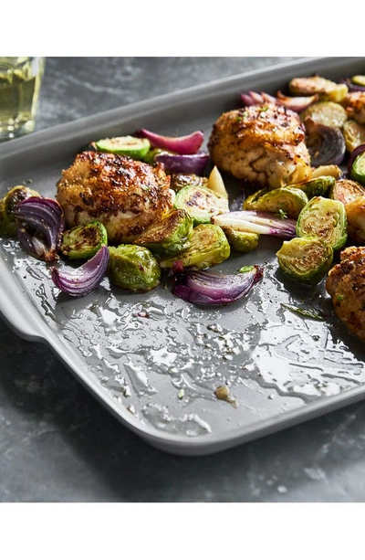 Greenpan Premiere Ceramic Nonstick Ovenware Half Sheet Baking Pan In Grey Tones