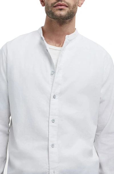 Shop Rag & Bone Grandad Hemp & Cotton Button-up Shirt In White