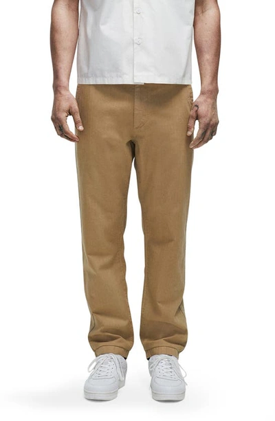 Shop Rag & Bone Brighton Cotton & Linen Chino Pants In Rugged Brown
