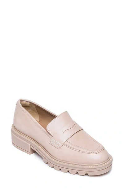 Bernardo Chandler Platform Penny Loafer In Blush