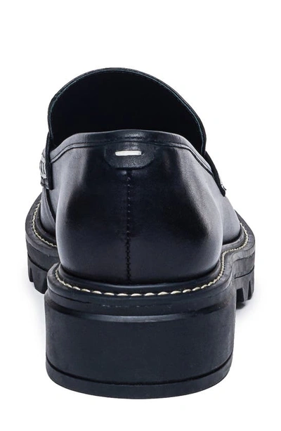 Shop Bernardo Footwear Chandler Platform Penny Loafer In Black