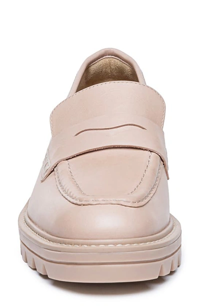 Shop Bernardo Footwear Chandler Platform Penny Loafer In Blush