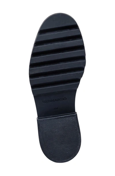 Shop Bernardo Footwear Chandler Platform Penny Loafer In Black Patent