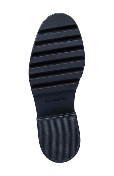 Bernardo Chandler Platform Penny Loafer In Black Patent