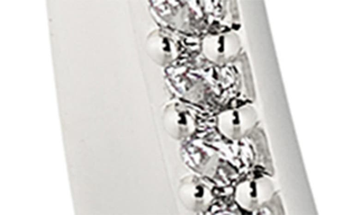 Nadri Disco Crossover Hoop Earrings In Rhodium