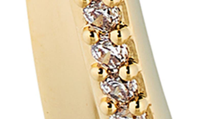 Nadri Disco Crossover Hoop Earrings In Gold