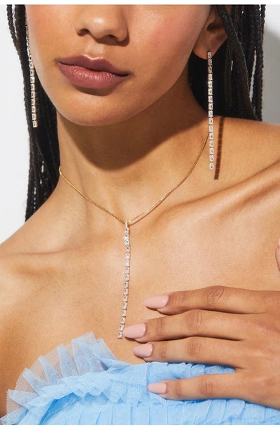 Nadri A La Carte Extra Long Linear Earrings In Gold