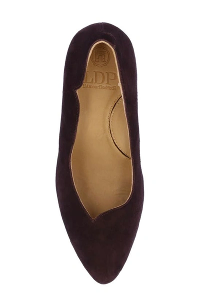 L'amour Des Pieds Bambelle Pointed Toe Pump In Chocolate