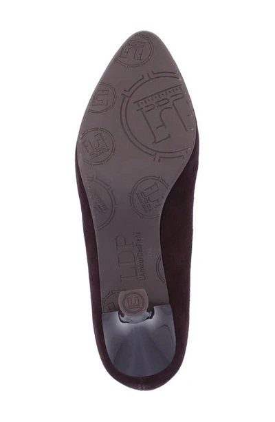 L'amour Des Pieds Bambelle Pointed Toe Pump In Chocolate