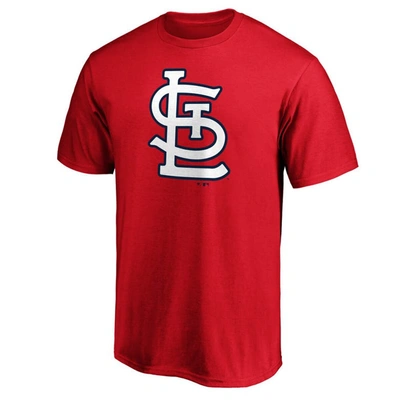 Shop Fanatics Branded Red St. Louis Cardinals Official Logo T-shirt