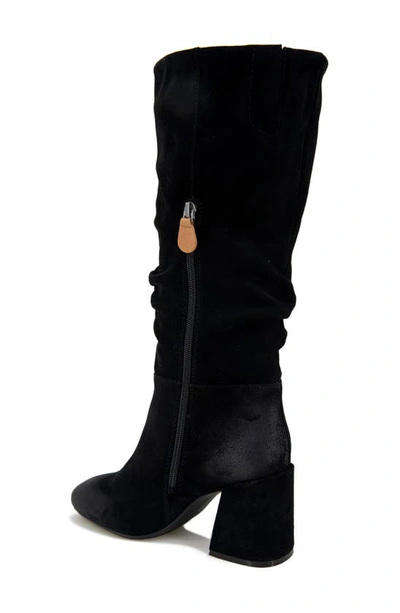 Gentle Souls By Kenneth Cole Iman Slouch Boot In Black Suede