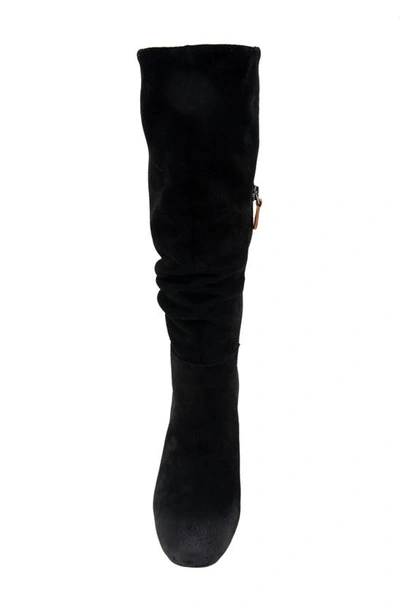 Gentle Souls By Kenneth Cole Iman Slouch Boot In Black Suede