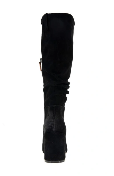 Gentle Souls By Kenneth Cole Iman Slouch Boot In Black Suede