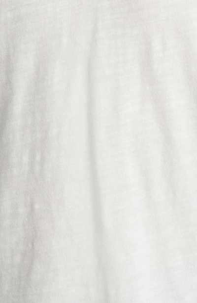 Rag & Bone Classic Flame Slub Cotton Polo Shirt In White