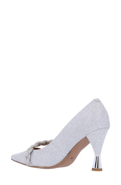 J. Reneé Nyomee Pointed Toe Pump In Silver