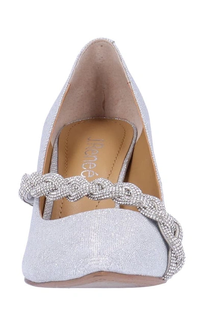 J. Reneé Nyomee Pointed Toe Pump In Silver