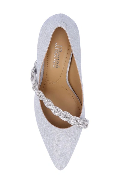 J. Reneé Nyomee Pointed Toe Pump In Silver