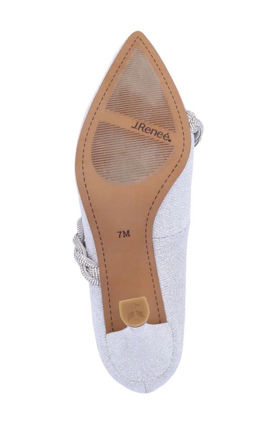 J. Reneé Nyomee Pointed Toe Pump In Silver