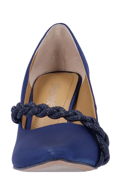 J. Reneé Nyomee Pointed Toe Pump In Navy
