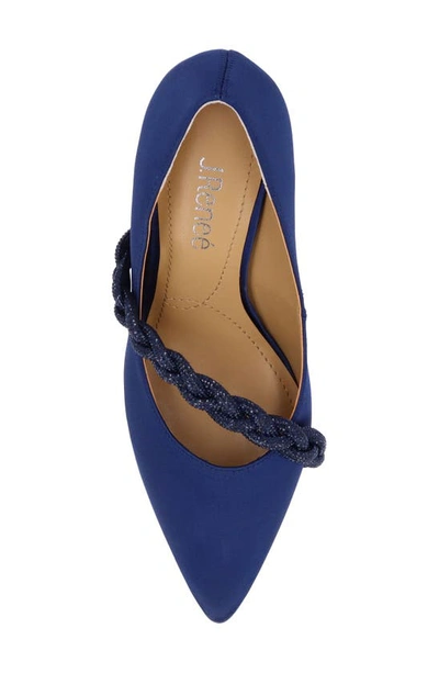 J. Reneé Nyomee Pointed Toe Pump In Navy