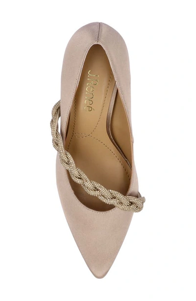 J. Reneé Nyomee Pointed Toe Pump In Beige