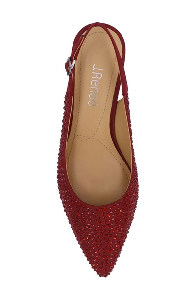 J. Reneé Ferryanne Slingback Pump In Burgundy