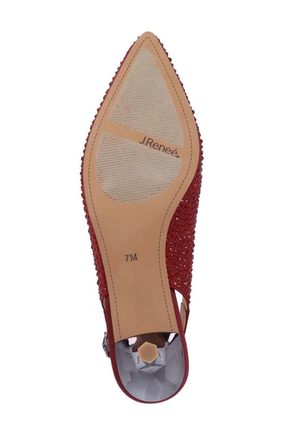 J. Reneé Ferryanne Slingback Pump In Burgundy