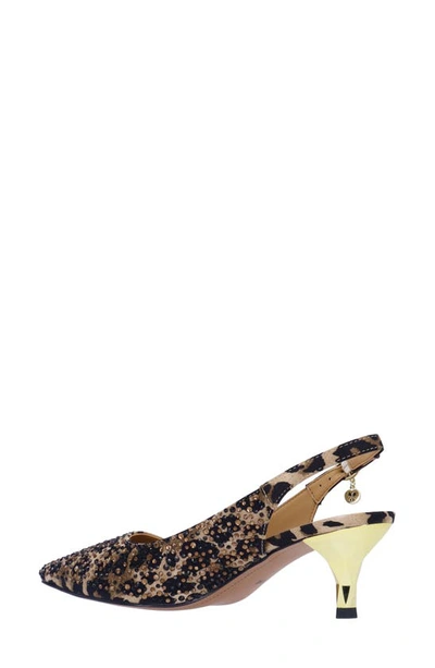 Shop J. Reneé Ferryanne Pointed Toe Slingback Pump In Brown/ Black