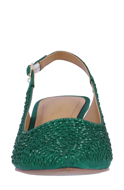 Shop J. Reneé Ferryanne Pointed Toe Slingback Pump In Emerald