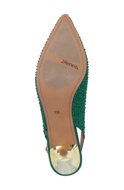 J. Reneé Ferryanne Slingback Pump In Emerald