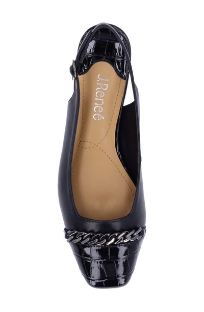 J. Reneé Bagley Slingback Pump In Black