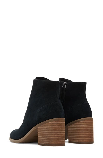 Shop Toms Evelyn Lace-up Bootie In Black