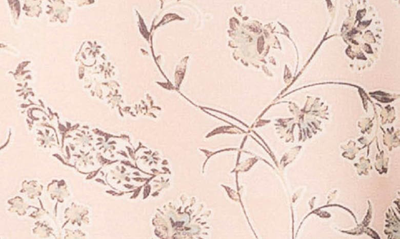 Shop Gibsonlook Print Flutter Sleeve Top In Pale Pink Bouquet