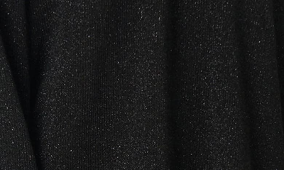 Shop Gibsonlook Shimmer V-neck Knit Top In Black