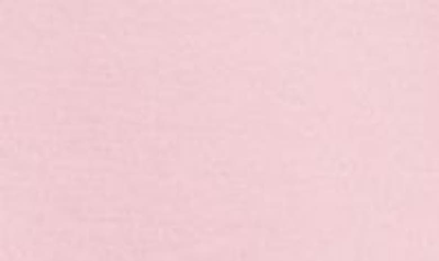 Area Crystal Bow V Neck T-shirt Dress In Pale Pink