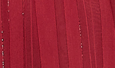 Mac Duggal Bow Back Tiered A-line Gown In Burgundy