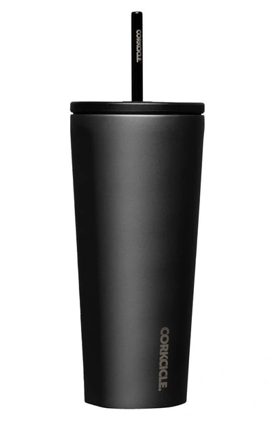 Shop Corkcicle 24-ounce Insulated Cup With Straw In Ceramic Slate