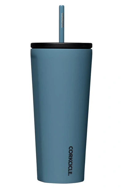Shop Corkcicle 24-ounce Insulated Cup With Straw In Storm