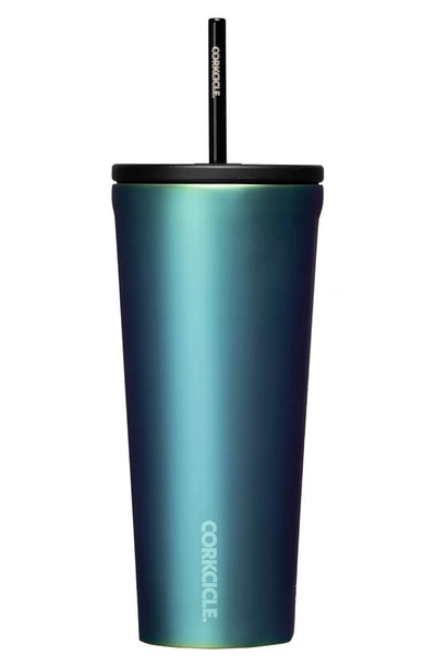 Shop Corkcicle 24-ounce Insulated Cup With Straw In Dragonfly
