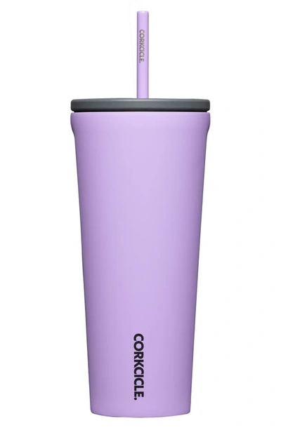 Shop Corkcicle 24-ounce Insulated Cup With Straw In Sun-soaked Lilac