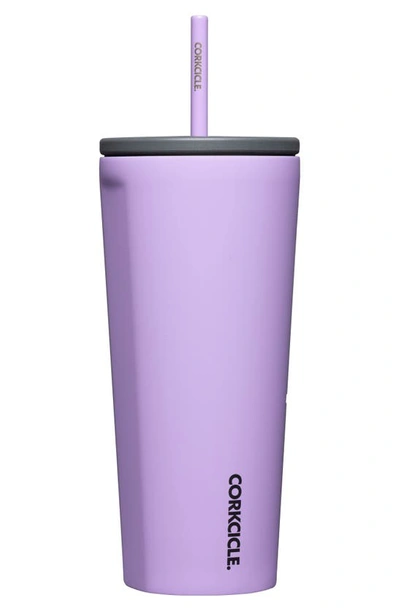 Shop Corkcicle 24-ounce Insulated Cup With Straw In Sun-soaked Lilac