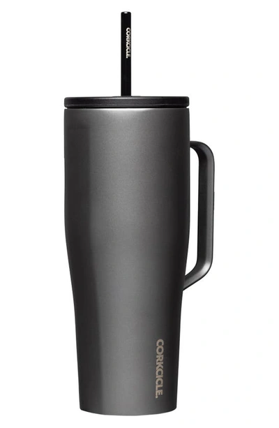 Shop Corkcicle 30-ounce Insulated Cup With Straw In Ceramic Slate