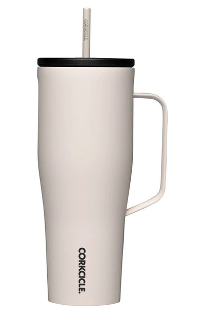 Shop Corkcicle 30-ounce Insulated Cup With Straw In Latte