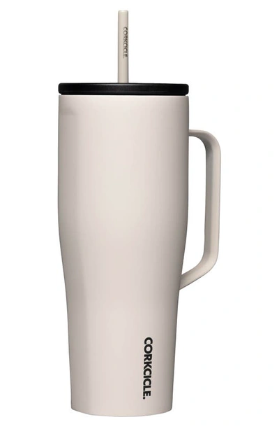 Shop Corkcicle 30-ounce Insulated Cup With Straw In Latte