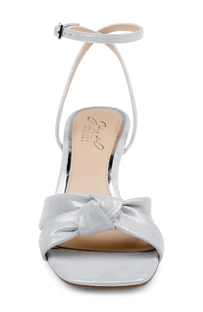 Jewel Badgley Mischka Valarie Ankle Strap Sandal In Silver