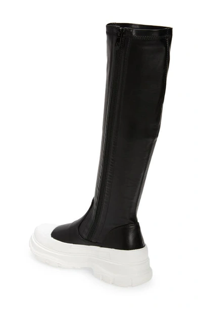 Azalea Wang Lois Knee High Platform Boot In Black