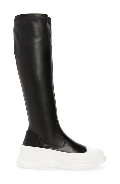 Azalea Wang Lois Knee High Platform Boot In Black